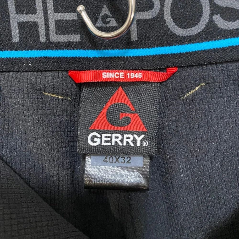 GERRY Men's 40x32 Fleece Lined Outdoor Tan Nylon Spandex Stretch Hiking Pants